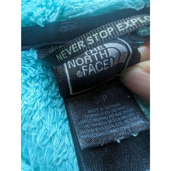 THE NORTH FACE Mint Green Sherpa Fleece Jacket - Picture 5 of 6